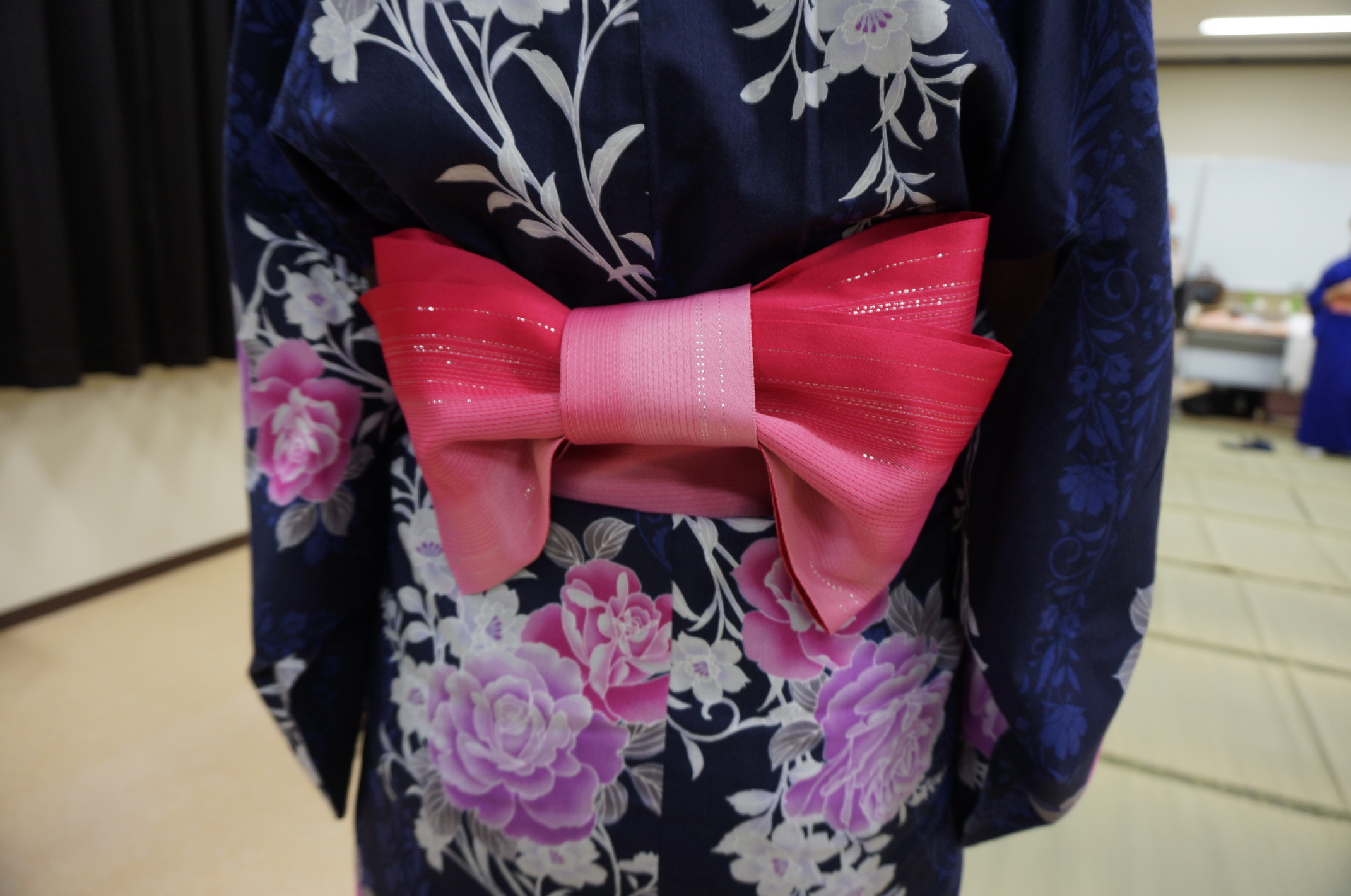 Fancy Schleife beim Yukata - hab ich toll hinbekommen, oder? *stolz*