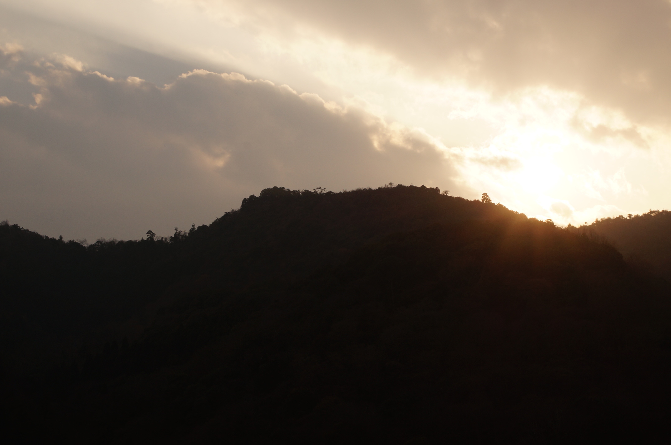 Sonnenuntergang in Arashiyama.