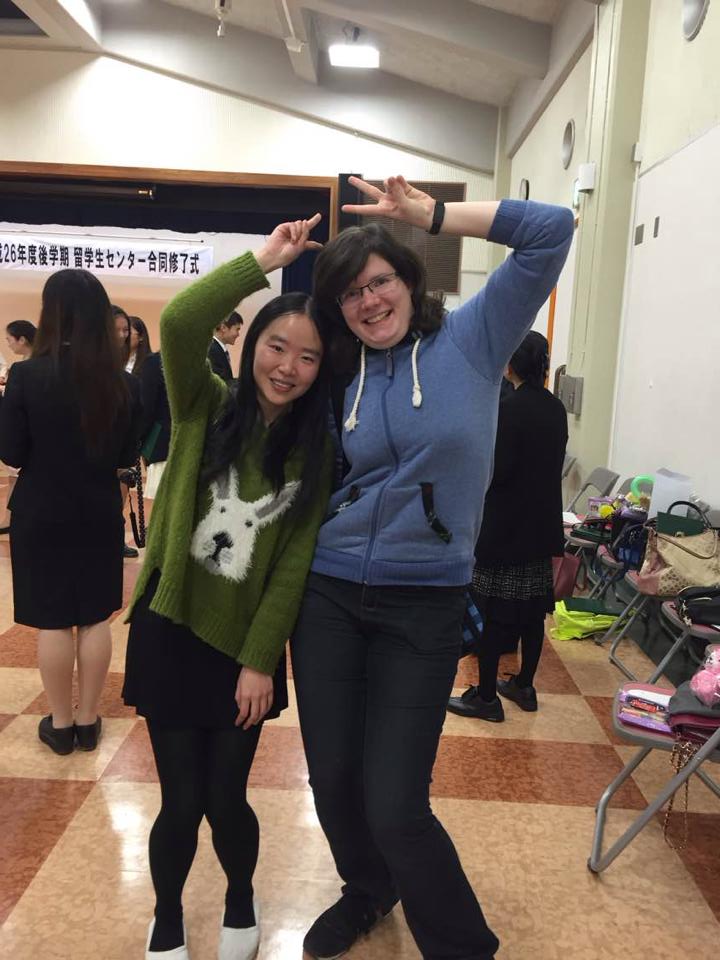 Tei und ich! Vielen Dank für die Karte und das selbstgemalte Bild von mir Q_Q