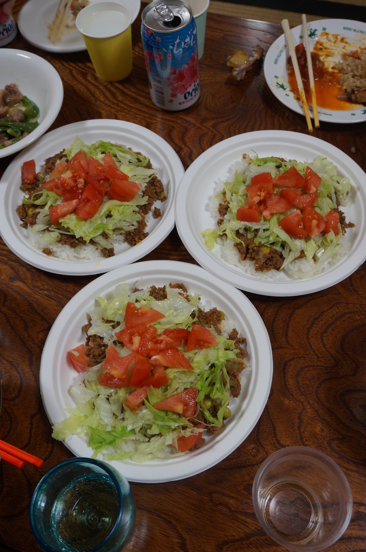 Sehr viel Taco-Reis.