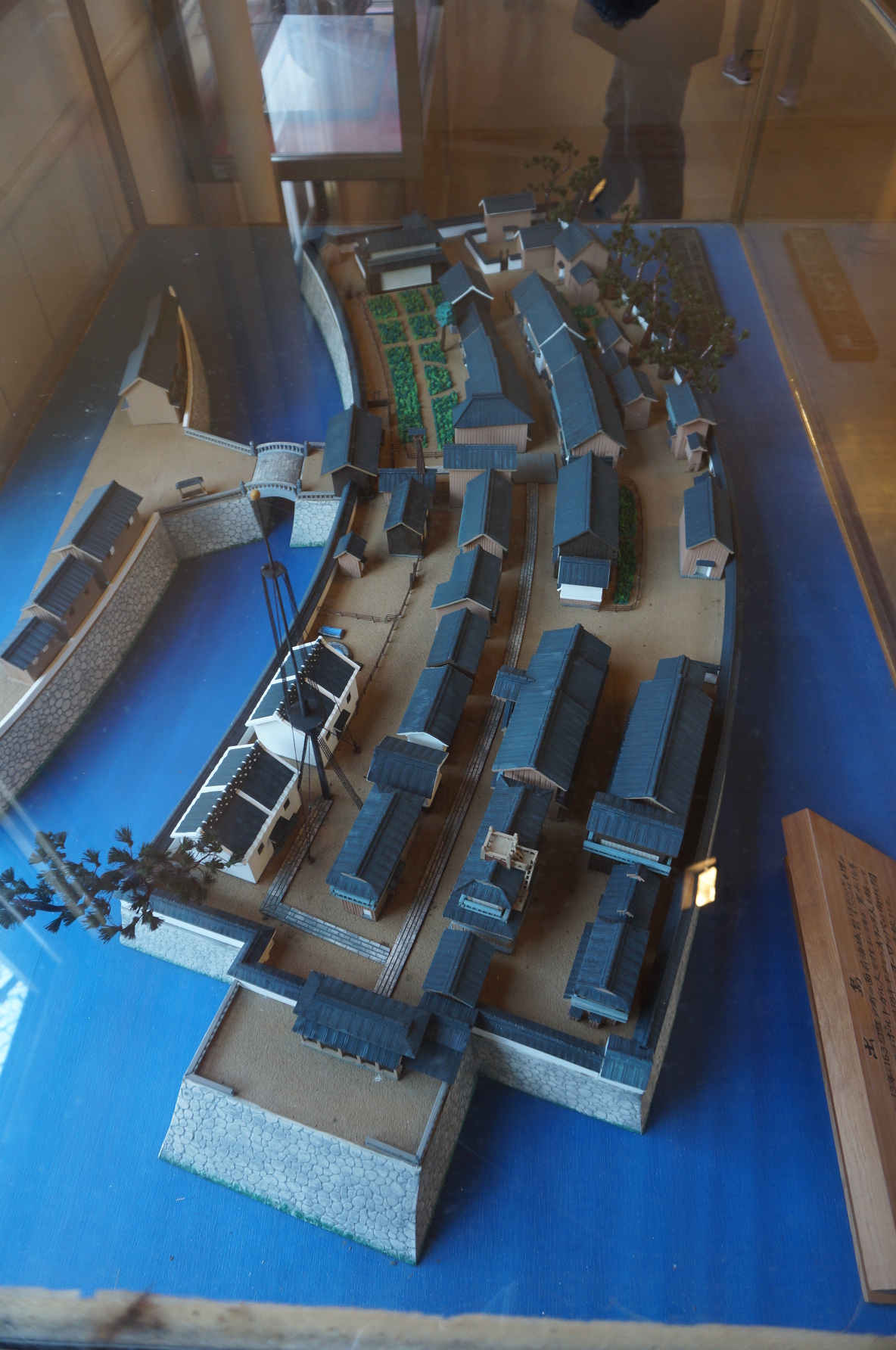 Eine Miniatur von Dejima. So ungefähr konnte man es sich vorstellen.