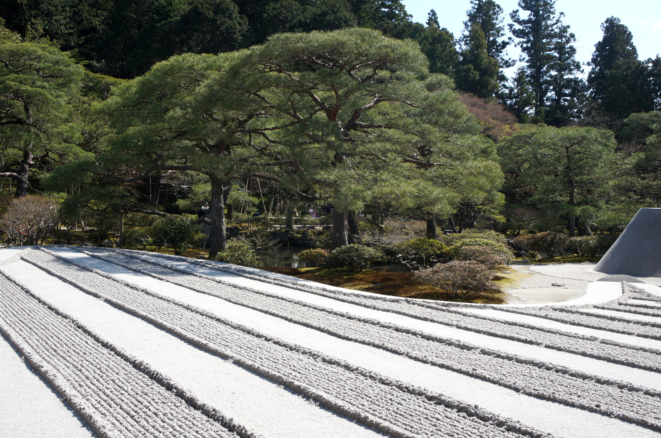 Gartenanlage des ginkaku-ji.
